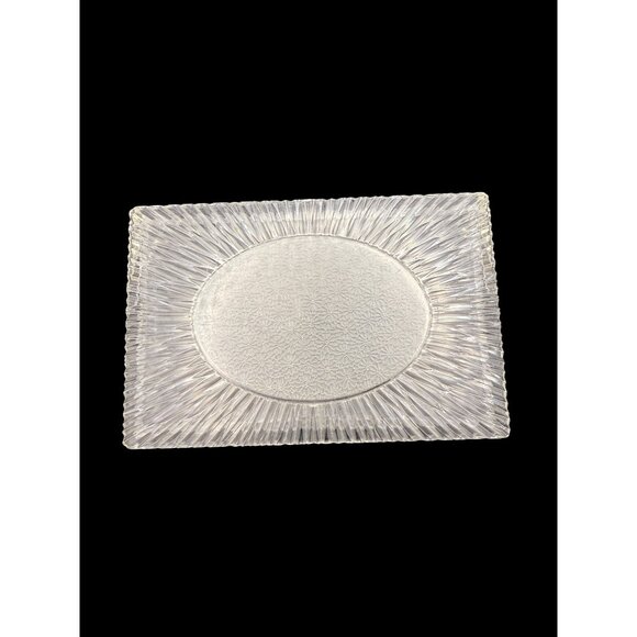 VTG 1950s Clear Lucite Atomic Starburst Jewelry Compartment Box Hong Kong - Picture 6 of 9